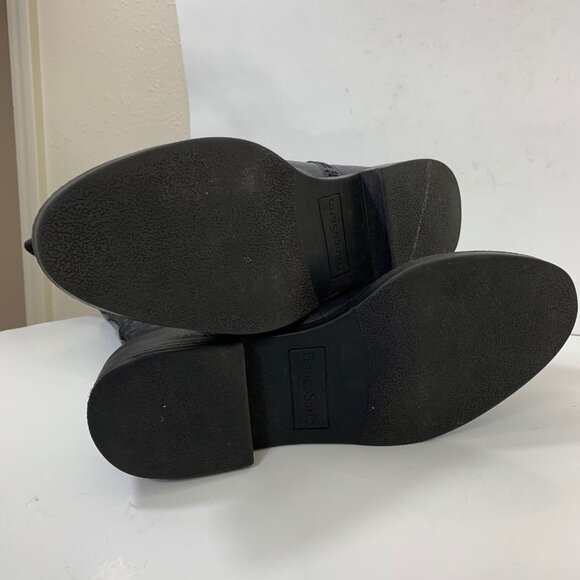 Franco Sarto Castor Leather Knee High Festival Boho Boots Black Size 8.5 - Picture 6 of 7